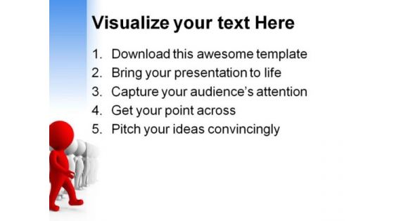 Red Leader01 Leadership PowerPoint Templates And PowerPoint Backgrounds 0611