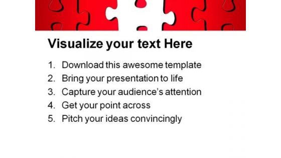 Red Puzzle Background PowerPoint Templates And PowerPoint Backgrounds 0711
