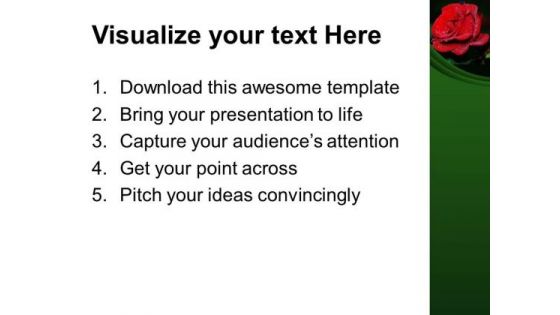 Red Rose Beauty PowerPoint Templates And PowerPoint Themes 0512