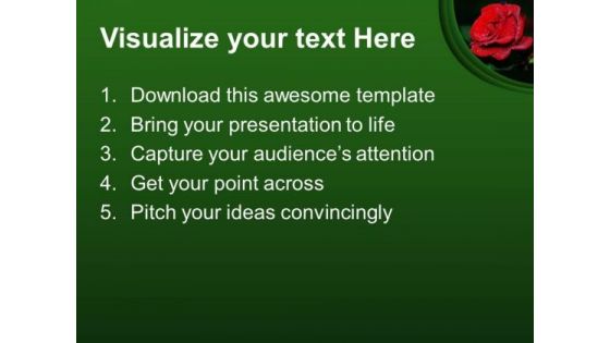Red Rose Beauty PowerPoint Templates And PowerPoint Themes 0512