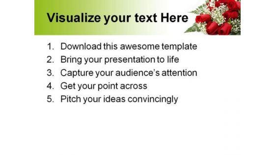 Red Roses Beauty PowerPoint Templates And PowerPoint Backgrounds 0611