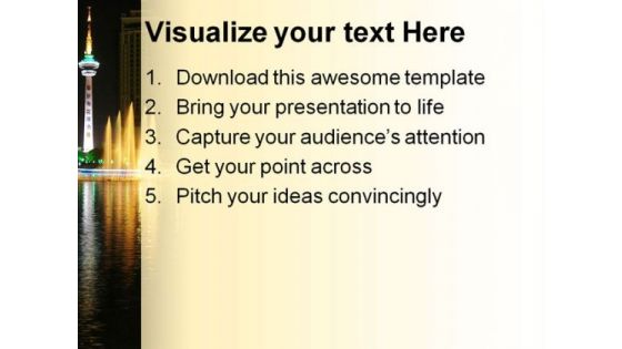 Reflection On Nantong Beauty PowerPoint Themes And PowerPoint Slides 0211