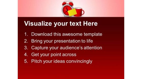 Refreshing Time With Cup Of Coffee PowerPoint Templates Ppt Backgrounds For Slides 0413
