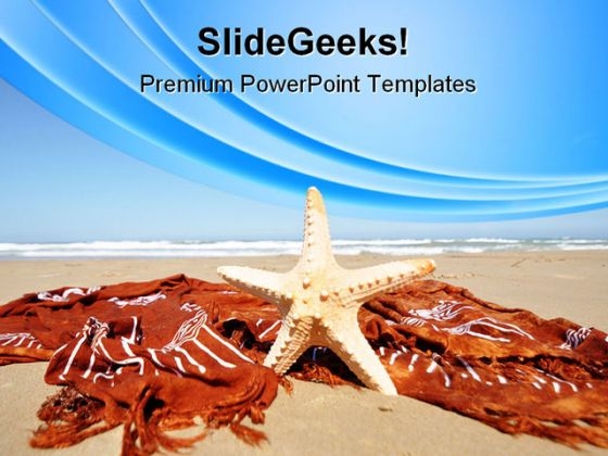 Relaxing Tropical Beach PowerPoint Themes And PowerPoint Slides 0411