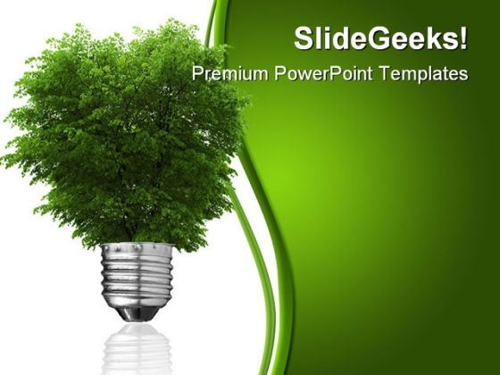 Renewable Energy Concept Metaphor PowerPoint Template 0810
