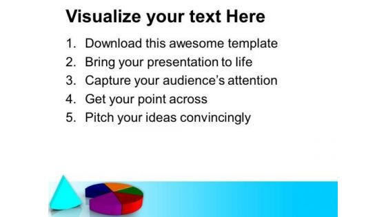 Representation Of Pie Chart Market Growth PowerPoint Templates Ppt Backgrounds For Slides 0413
