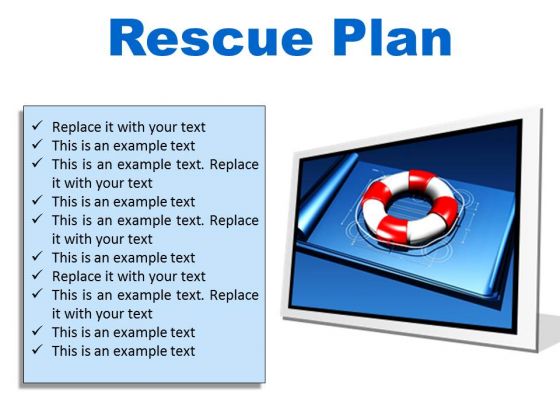 Rescue Plan Metaphor PowerPoint Presentation Slides F