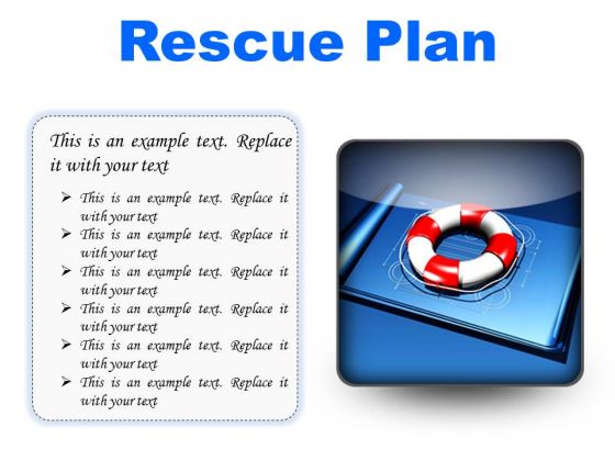 Rescue Plan Metaphor PowerPoint Presentation Slides S