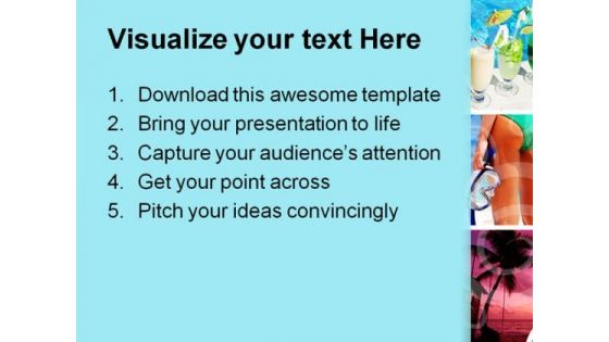 Resort Collage Nature PowerPoint Themes And PowerPoint Slides 0811