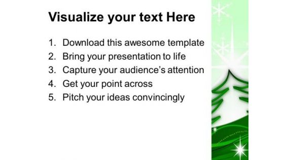 Ribbon Christmas Tree PowerPoint Templates And PowerPoint Themes 1012