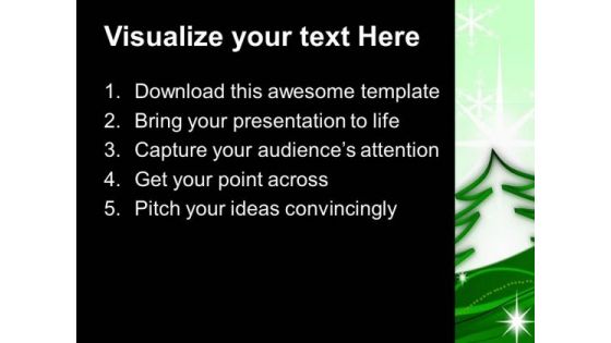Ribbon Christmas Tree PowerPoint Templates And PowerPoint Themes 1012