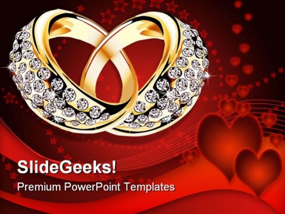 Rings Wedding PowerPoint Templates And PowerPoint Backgrounds 0311
