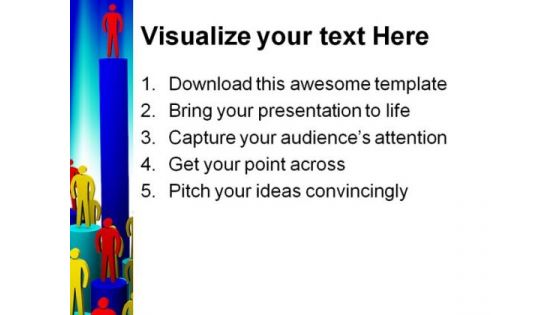Rivalry Between Businessmen Metaphor PowerPoint Background And Template 1210
