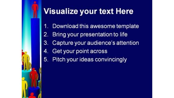 Rivalry Between Businessmen Metaphor PowerPoint Background And Template 1210