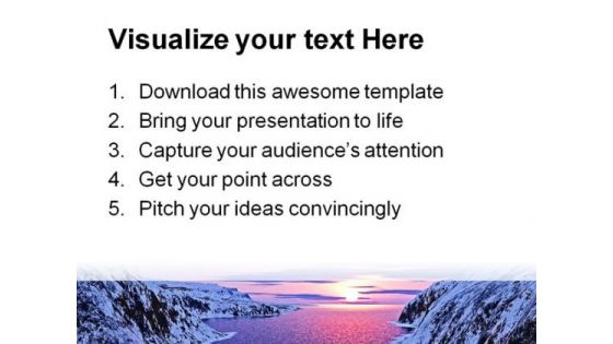 River Beauty Nature PowerPoint Template 1110