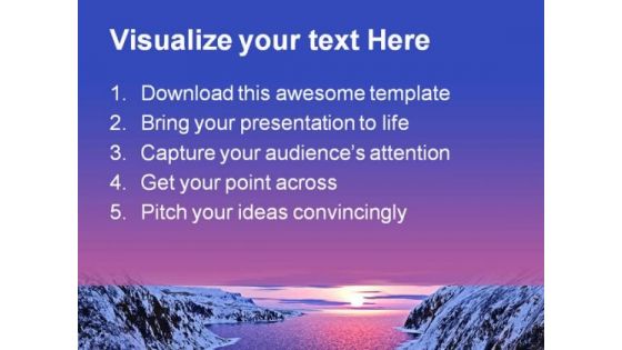 River Beauty Nature PowerPoint Template 1110