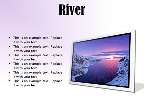 River Sunset PowerPoint Presentation Slides F