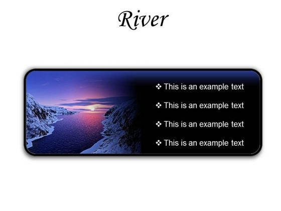 River Sunset PowerPoint Presentation Slides R