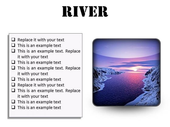 River Sunset PowerPoint Presentation Slides S