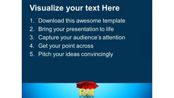 Rm Under Red Umbrella PowerPoint Templates Ppt Backgrounds For Slides 0113