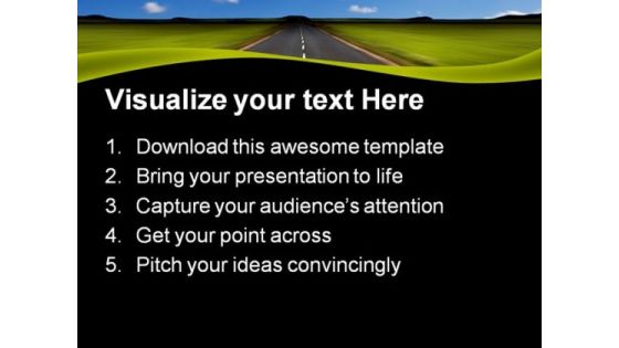 Road Nature PowerPoint Themes And PowerPoint Slides 0811