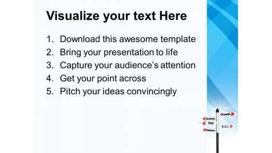 Road Signs Growth Strategy Plan Research PowerPoint Templates Ppt Backgrounds For Slides 1212