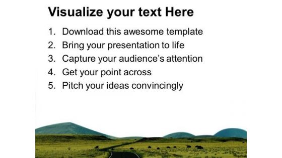 Road To Success Achievement PowerPoint Templates Ppt Backgrounds For Slides 0313