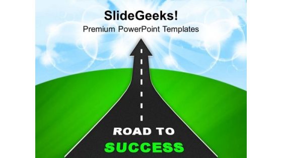 Road To Success Business PowerPoint Templates Ppt Backgrounds For Slides 1212