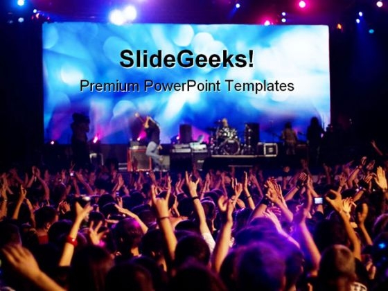 Rock Concert Music PowerPoint Themes And PowerPoint Slides 0211