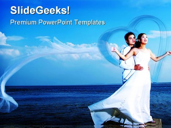 Romantic Couple Abstract PowerPoint Template 0610