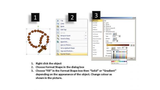 Rosary Beads Worship PowerPoint Slides And Cross PowerPoint Templates