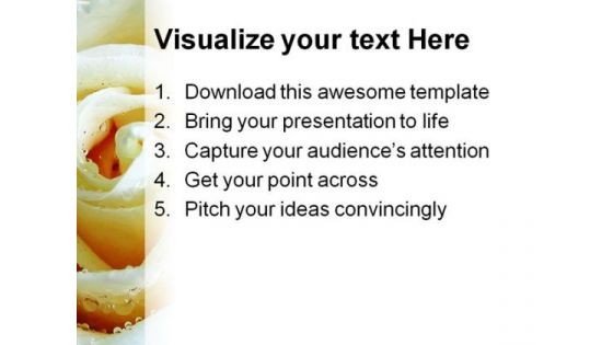 Rose Beauty PowerPoint Template 1110