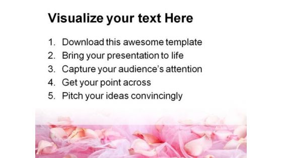 Rose Petals Beauty PowerPoint Template 0910