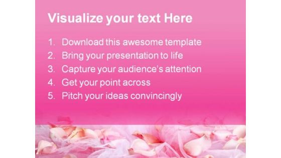 Rose Petals Beauty PowerPoint Template 0910