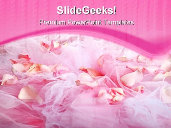 Rose Petals Beauty PowerPoint Template 0910
