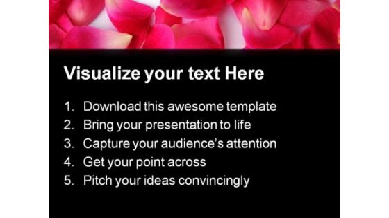 Rose Petals Beauty PowerPoint Templates And PowerPoint Backgrounds 0311