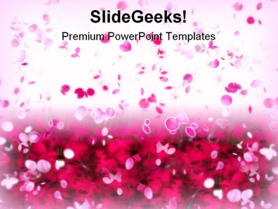 Rose Petals Beauty PowerPoint Templates And PowerPoint Backgrounds 0711