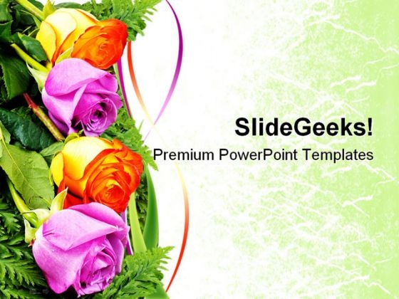 Roses Beauty PowerPoint Templates And PowerPoint Backgrounds 0611