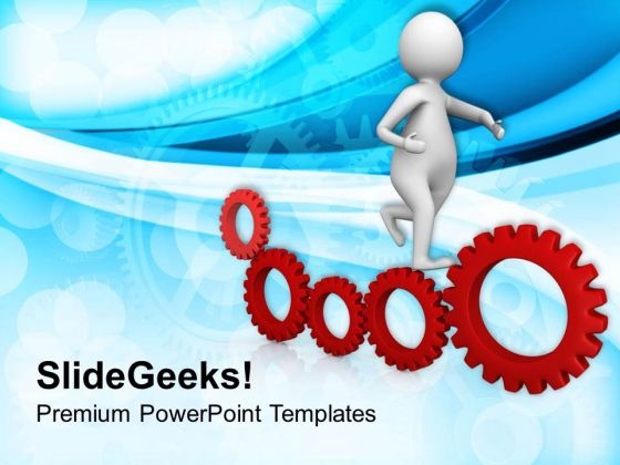 Run To Follow Your Goal PowerPoint Templates Ppt Backgrounds For Slides 0413
