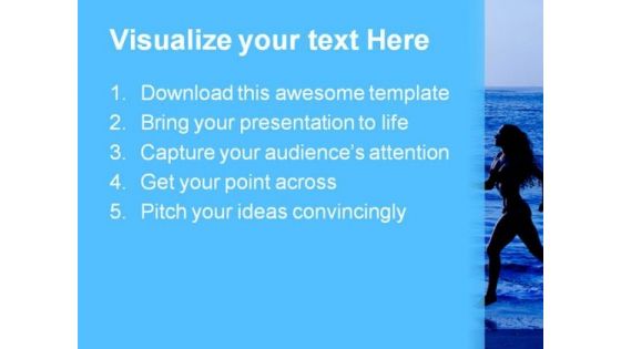 Running Women Health PowerPoint Themes And PowerPoint Slides 0711