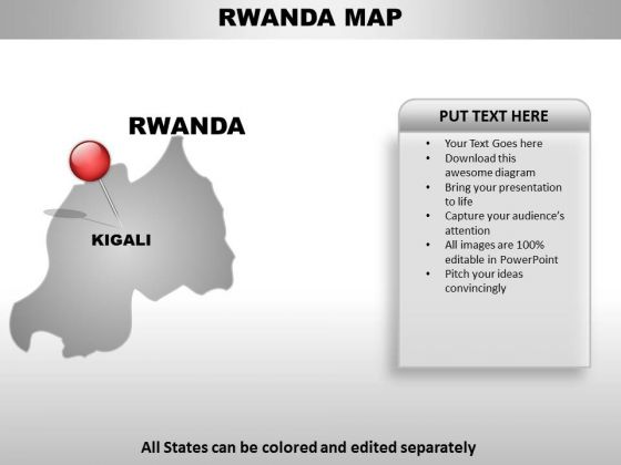 Rwanda Country PowerPoint Maps