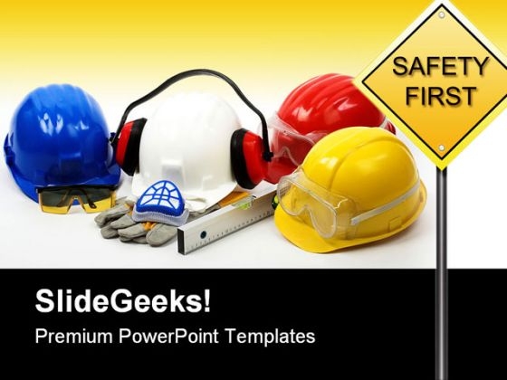 Safety Concept Construction PowerPoint Backgrounds And Templates 1210