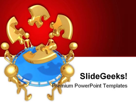 Safety Net Catching Business PowerPoint Themes And PowerPoint Slides 0311