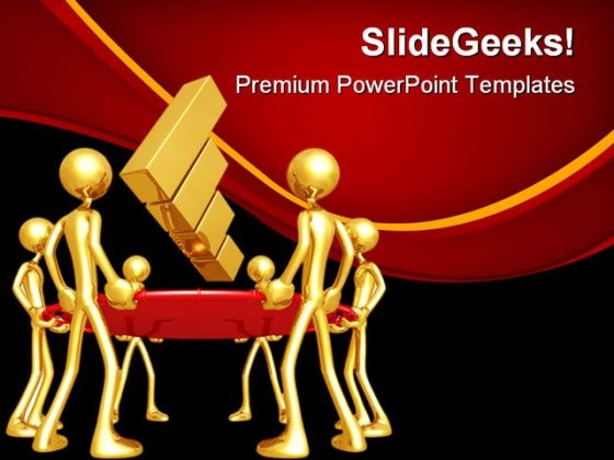 Safety Net Catching Falling Bar Business PowerPoint Themes And PowerPoint Slides 0811