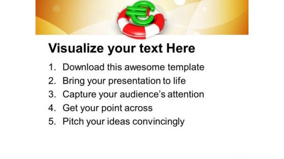 Safety With Euro Sign Security PowerPoint Templates And PowerPoint Themes 1012
