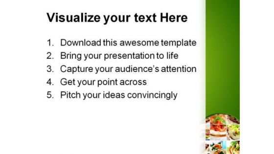 Salad Collage Food PowerPoint Templates And PowerPoint Backgrounds 0311