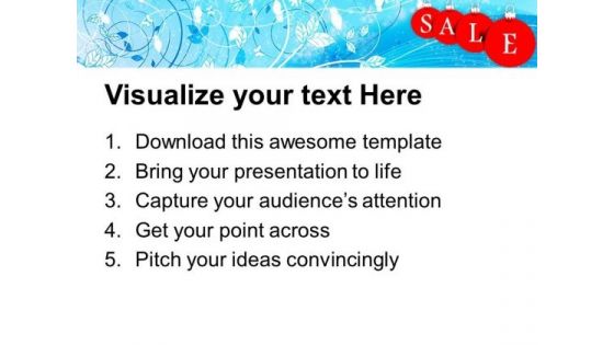 Sale Christmas Baubles Holidays PowerPoint Templates Ppt Backgrounds For Slides 1112
