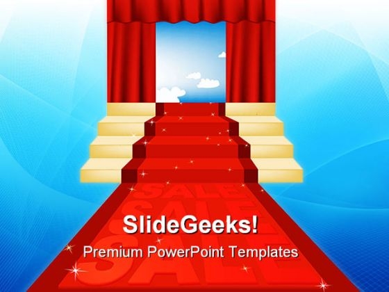 Sale Red Carpet Business PowerPoint Templates And PowerPoint Backgrounds 0411