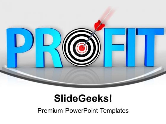 Sales And Profit In Conceptual Target PowerPoint Templates Ppt Backgrounds For Slides 0413