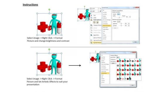 Sales Concepts 3d Illustration Of Medical Care Character Modeling